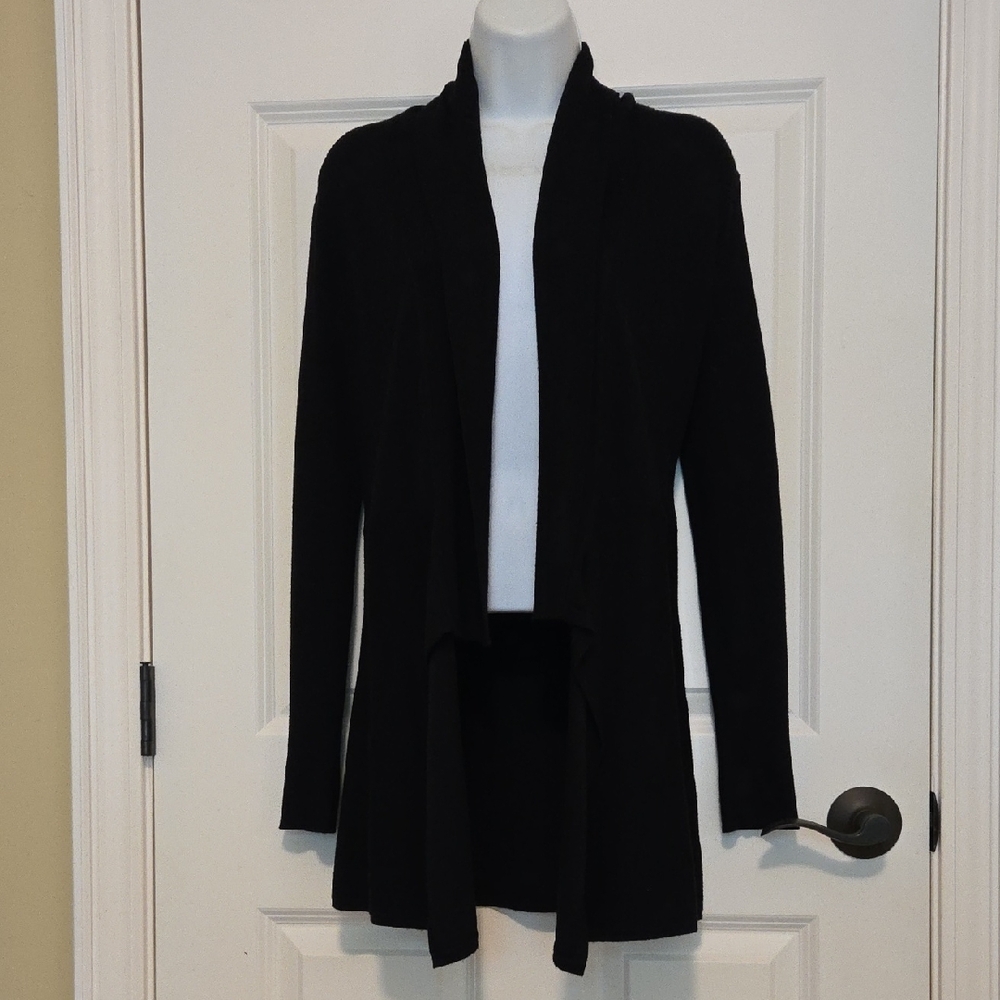 White House Black Market Classic Black Cardigan